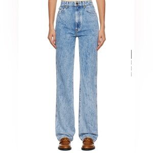 Khaite Danielle Jeans in Distressed Bryce